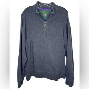 Orvis Men’s Signature Softest 1/4 Zip Pullover Sweatshirt - gray size Large